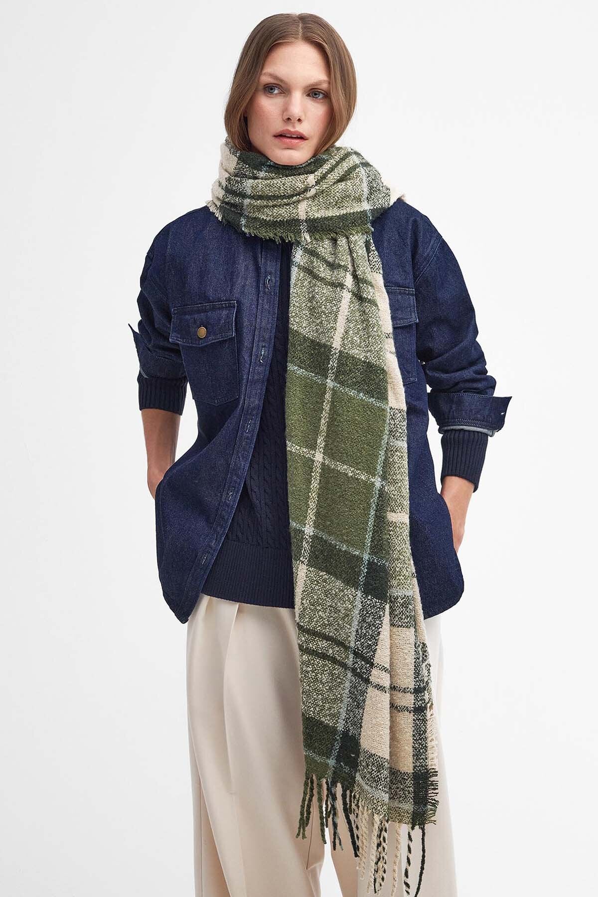 Tartan-Bouclé-Schal