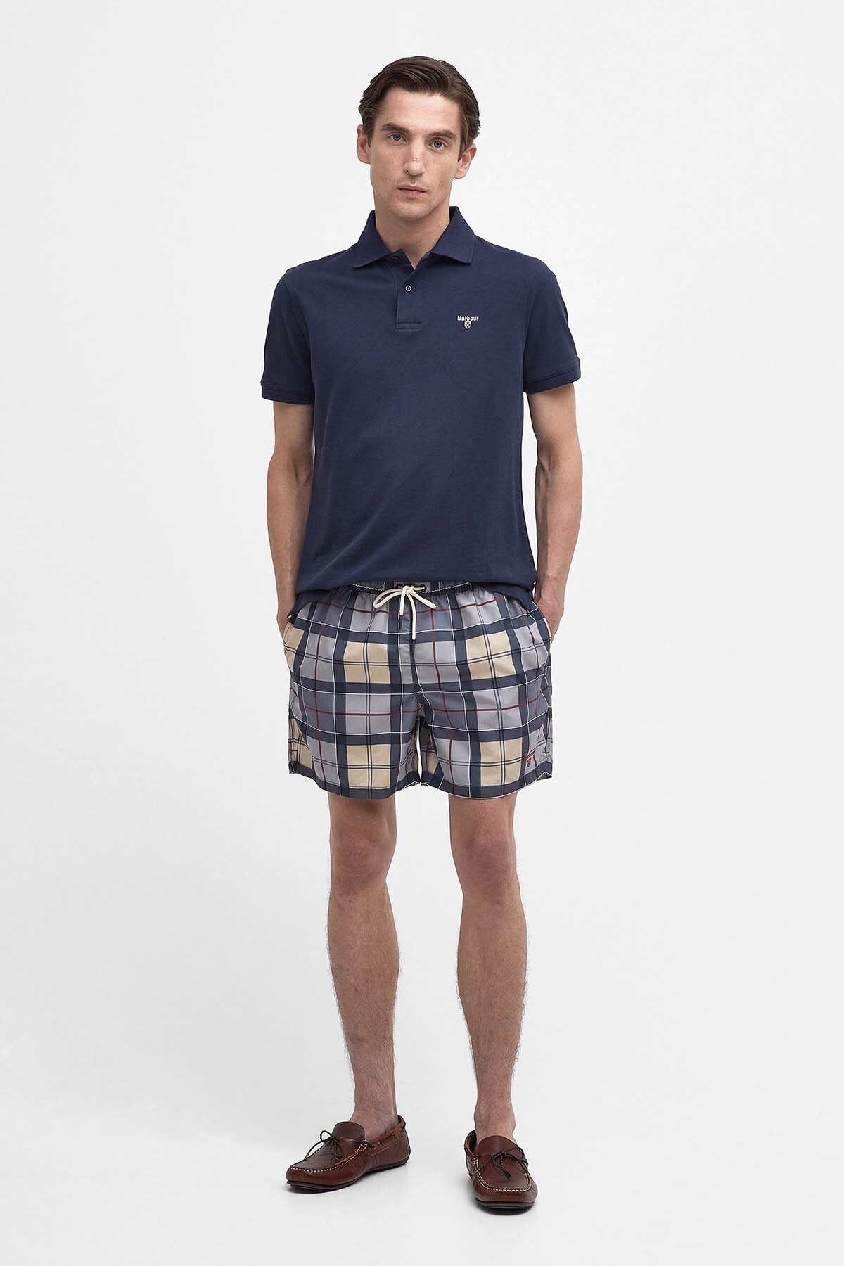 Badeshorts mit Schottenkaro