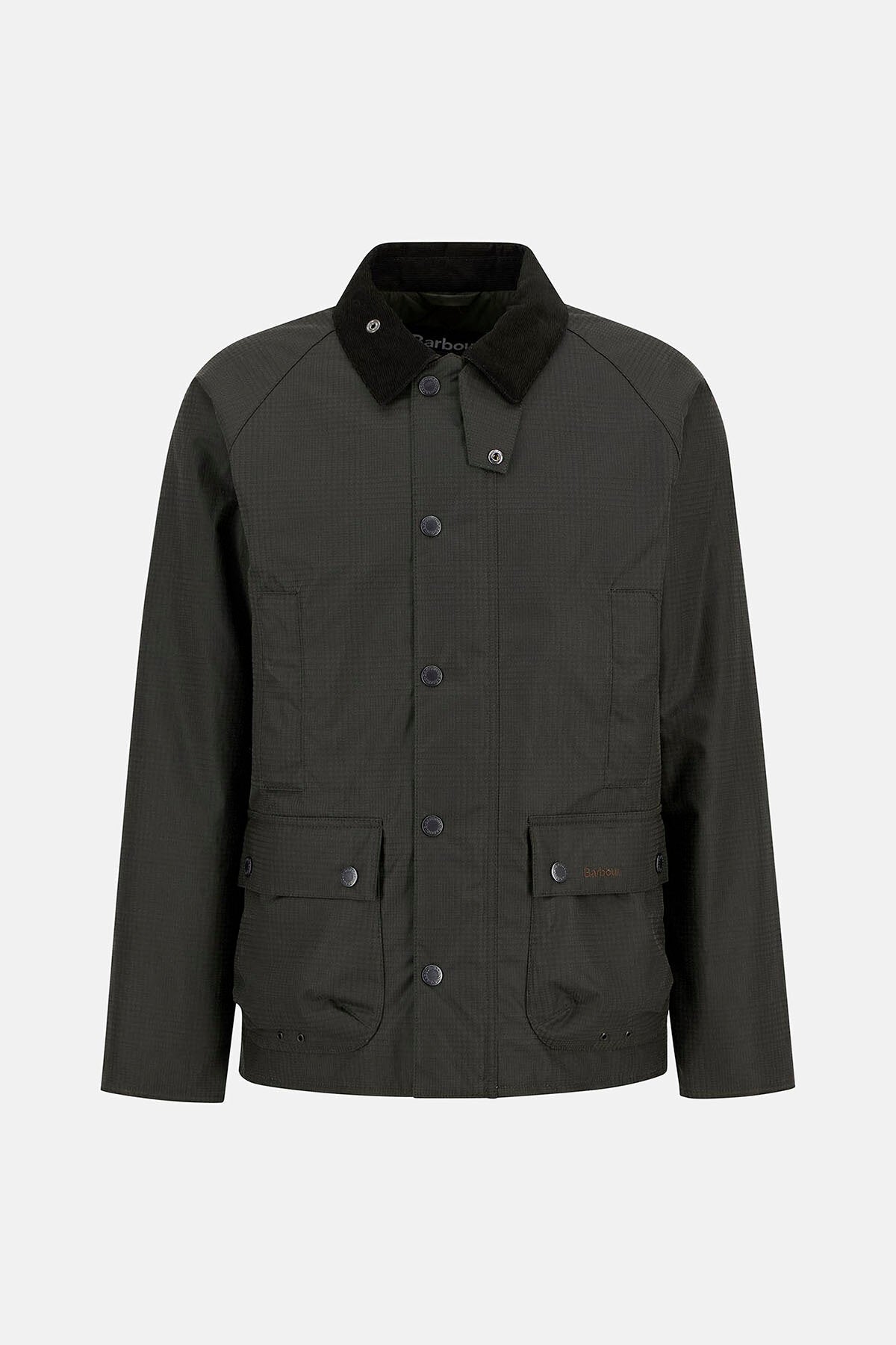 Moderne Beaufort-Check-Wachsjacke