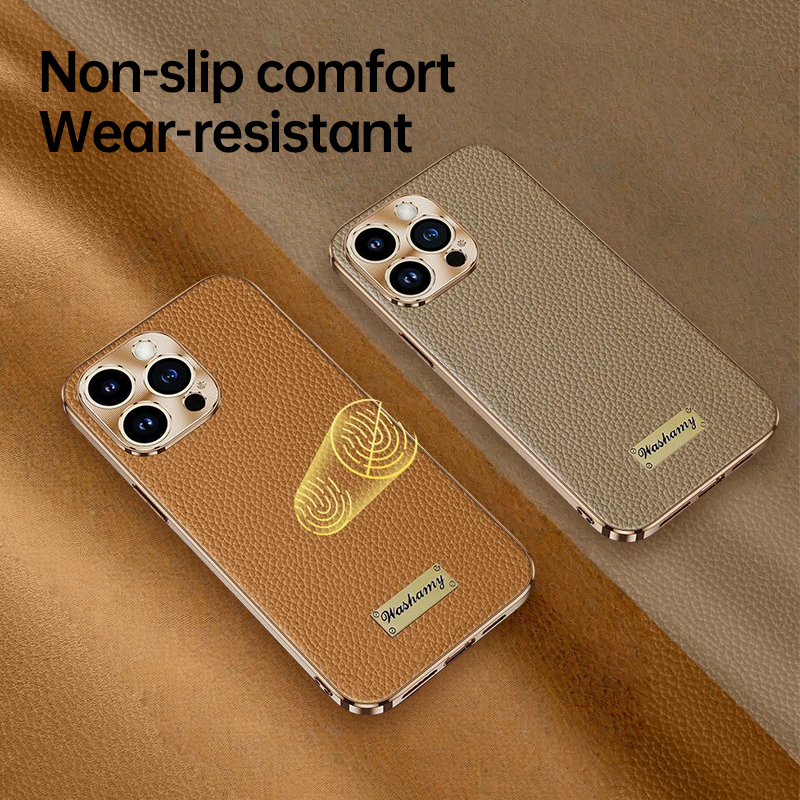 Premium Leder Anti-Fingerabdruck – Komfortabler Griff iPhone 17 Serie