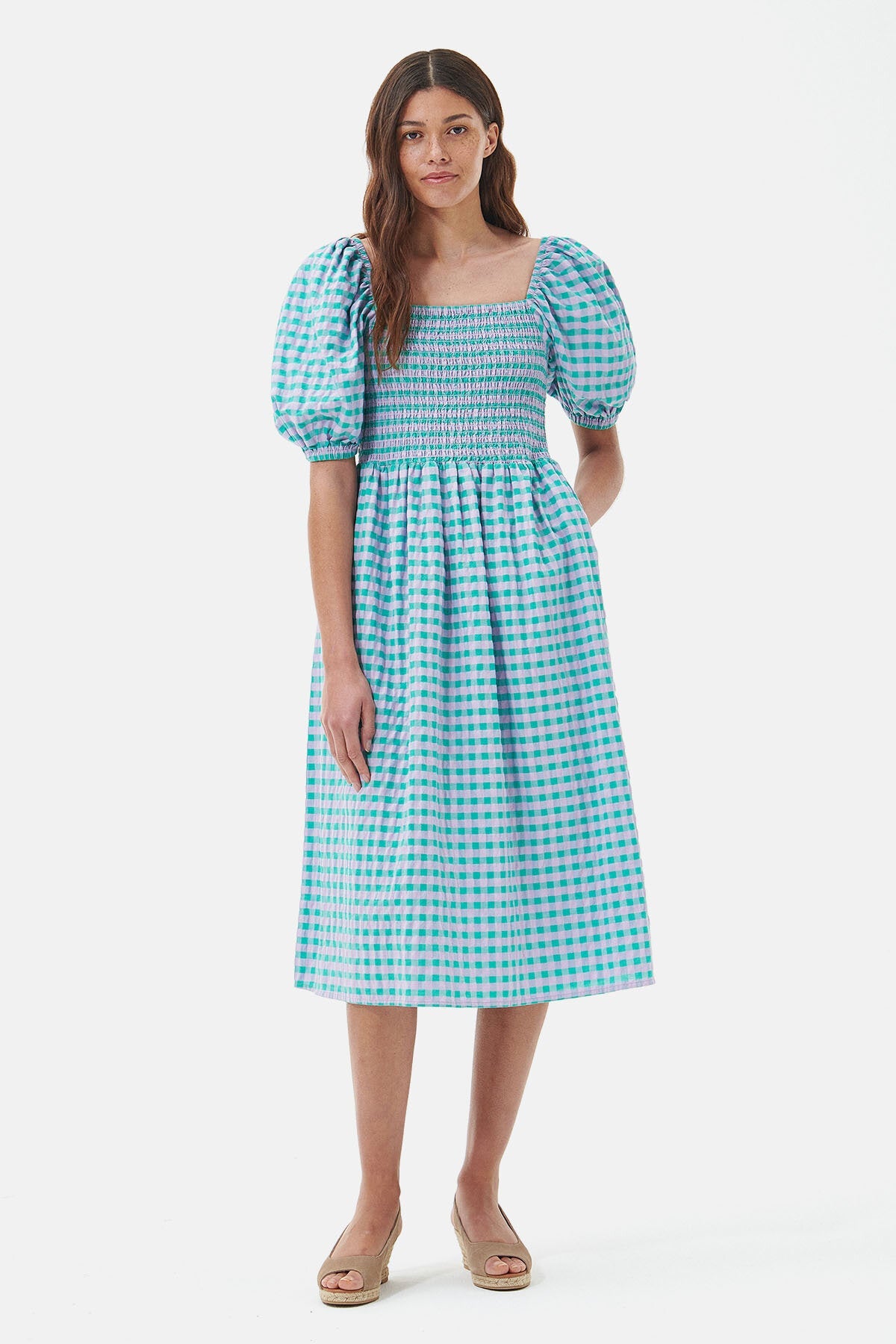 Geranien-Midikleid