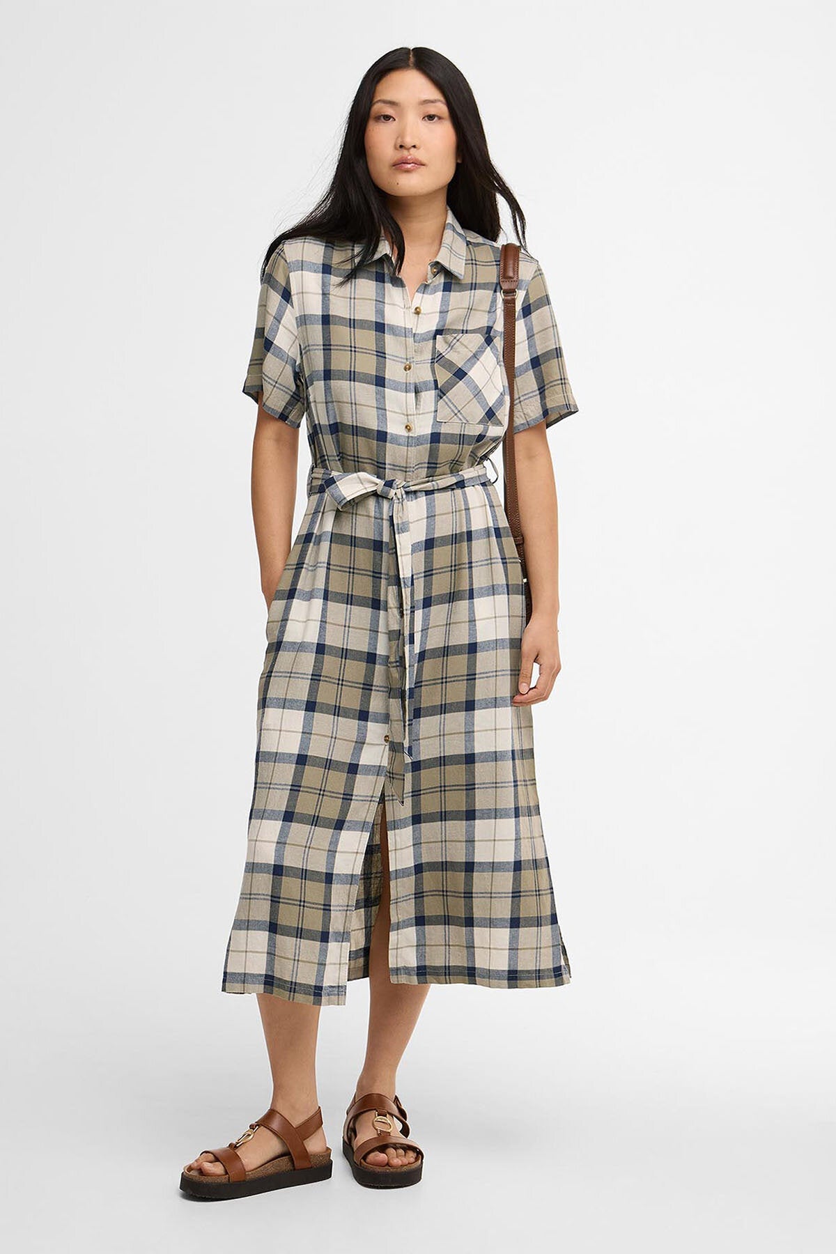 Fern Tartan Midikleid