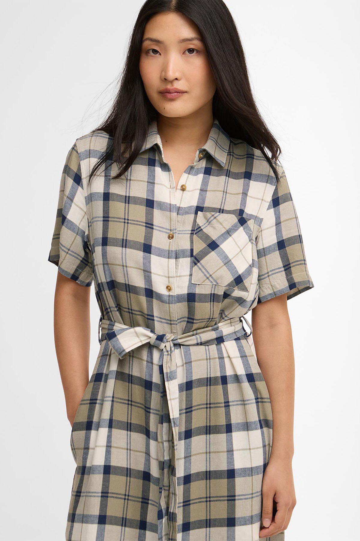 Fern Tartan Midikleid