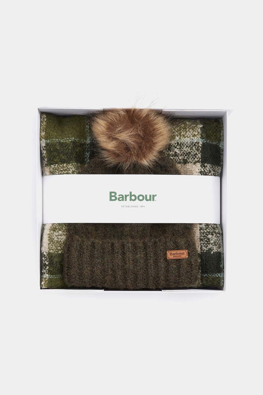 Saltburn Beanie And Tartan Scarf Gift Set