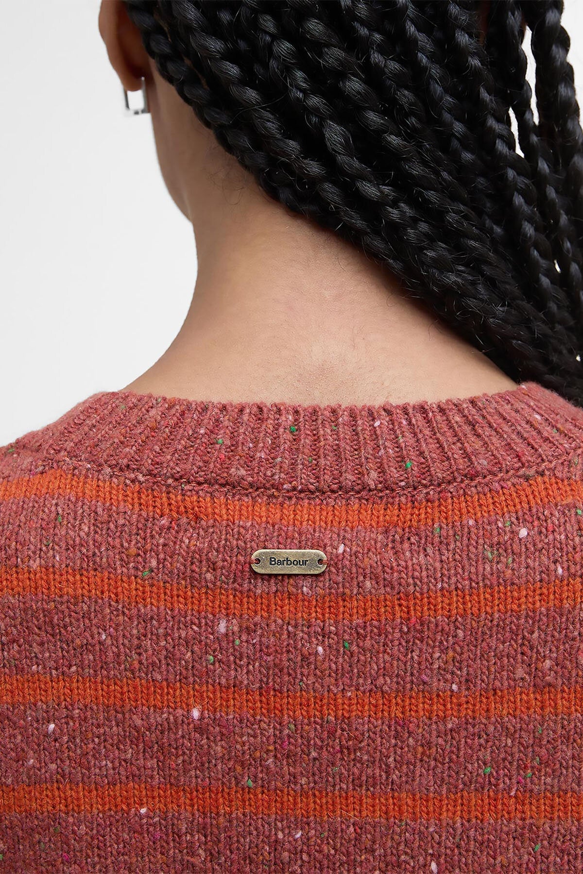 Claydon Gestreifter Pullover mit Rundhalsausschnitt