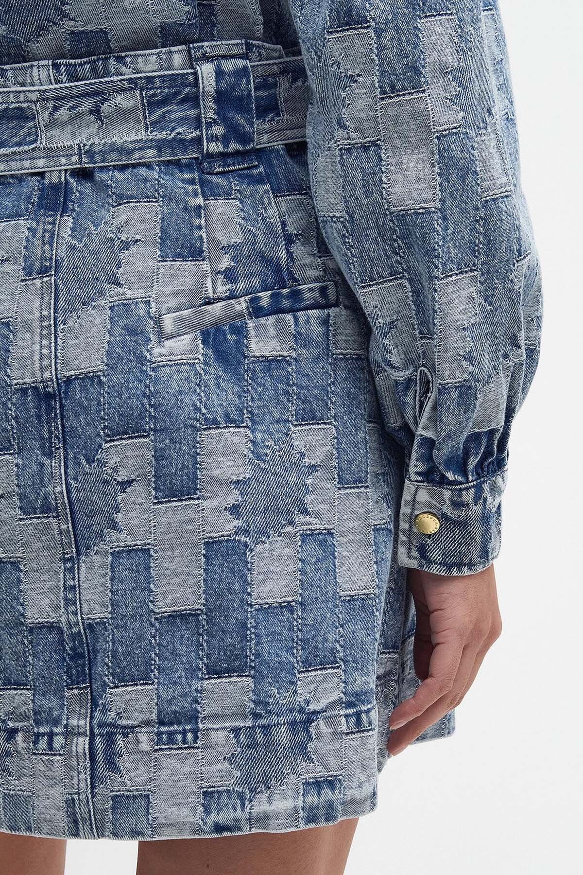 Bowhill Patchwork-Jeans-Minirock