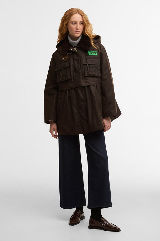 Peplum-Wachsjacke