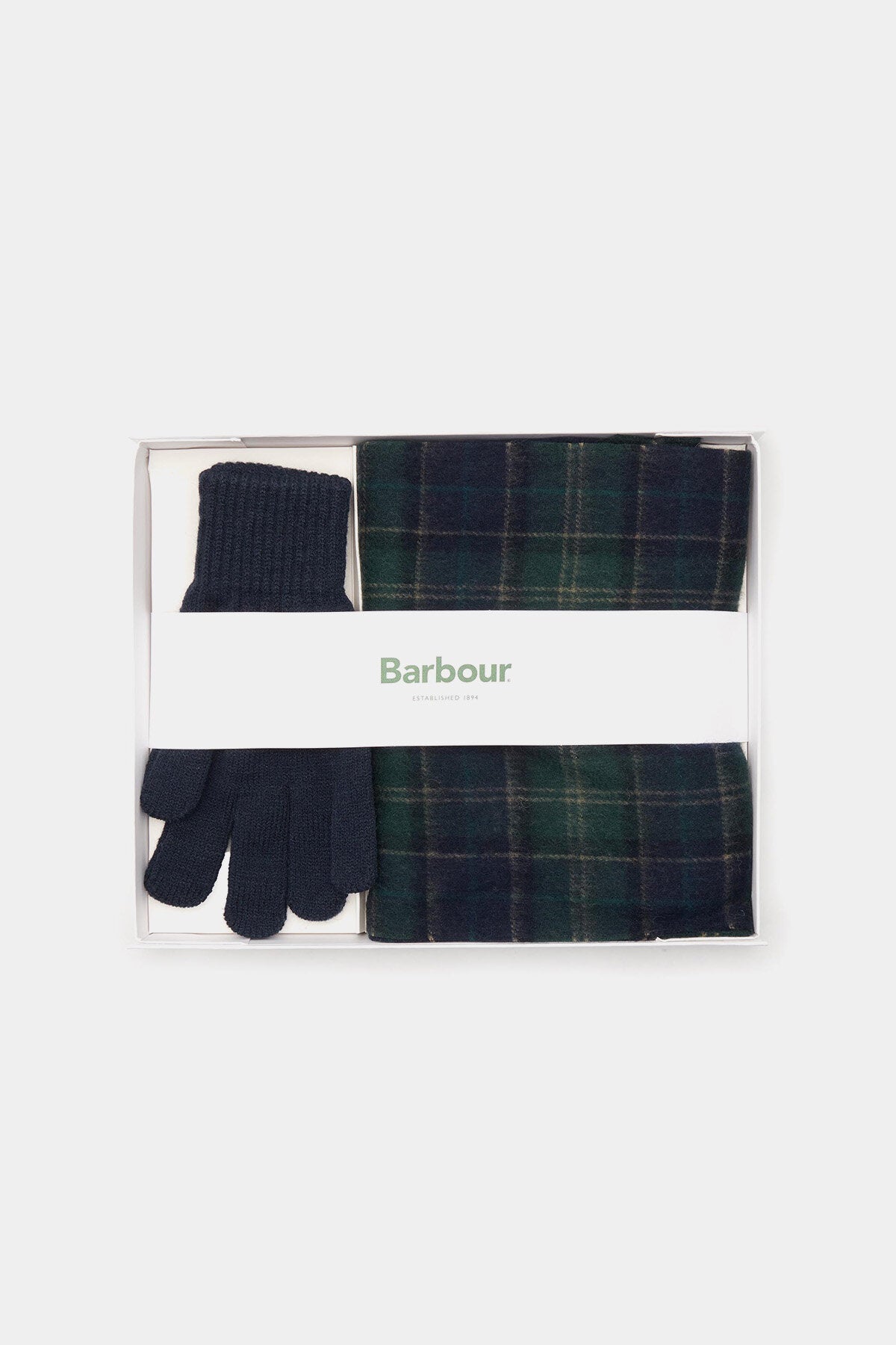 Geschenkset Schal & Handschuhe mit Tartanmuster