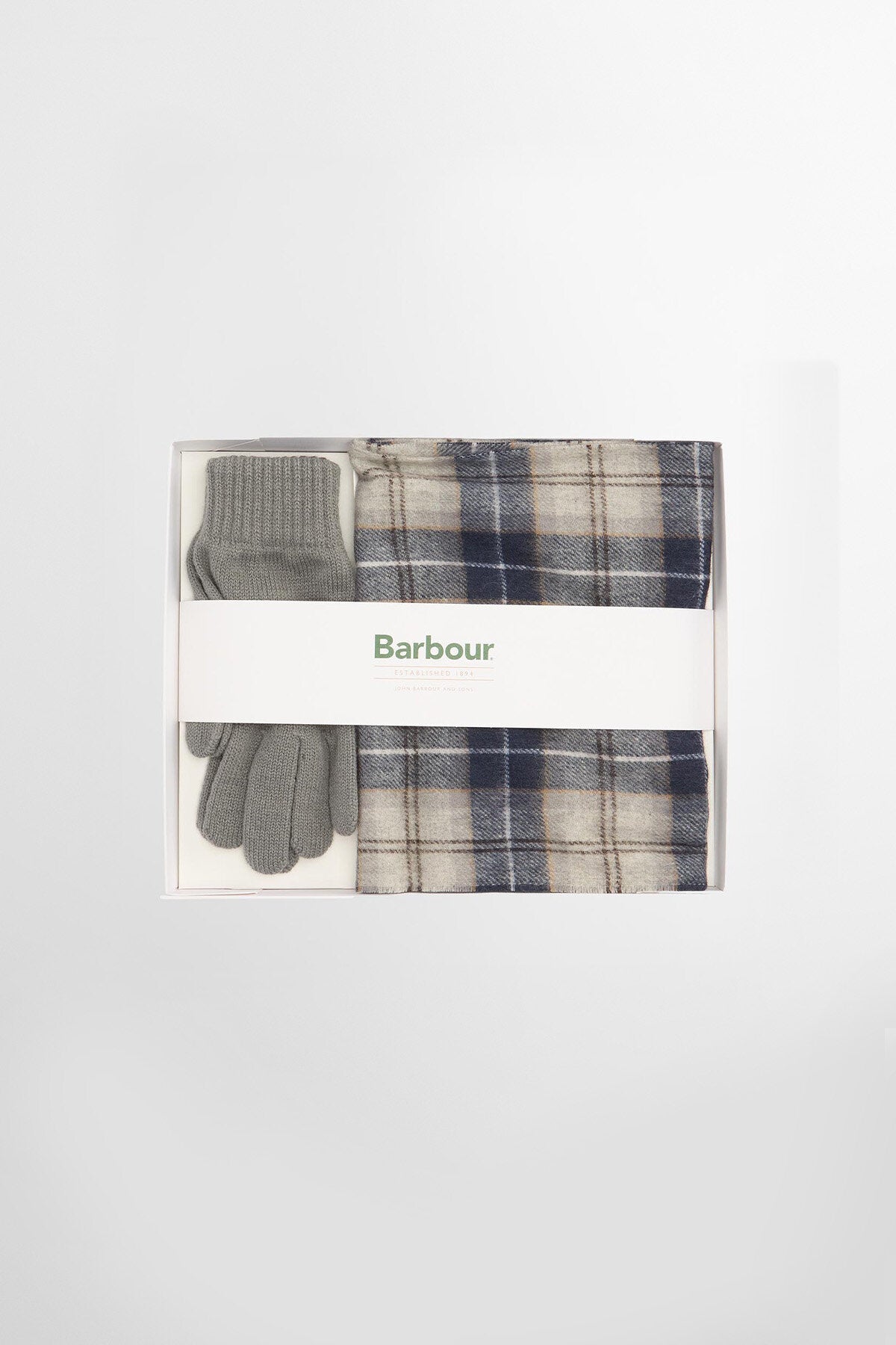 Geschenkset Schal & Handschuhe mit Tartanmuster