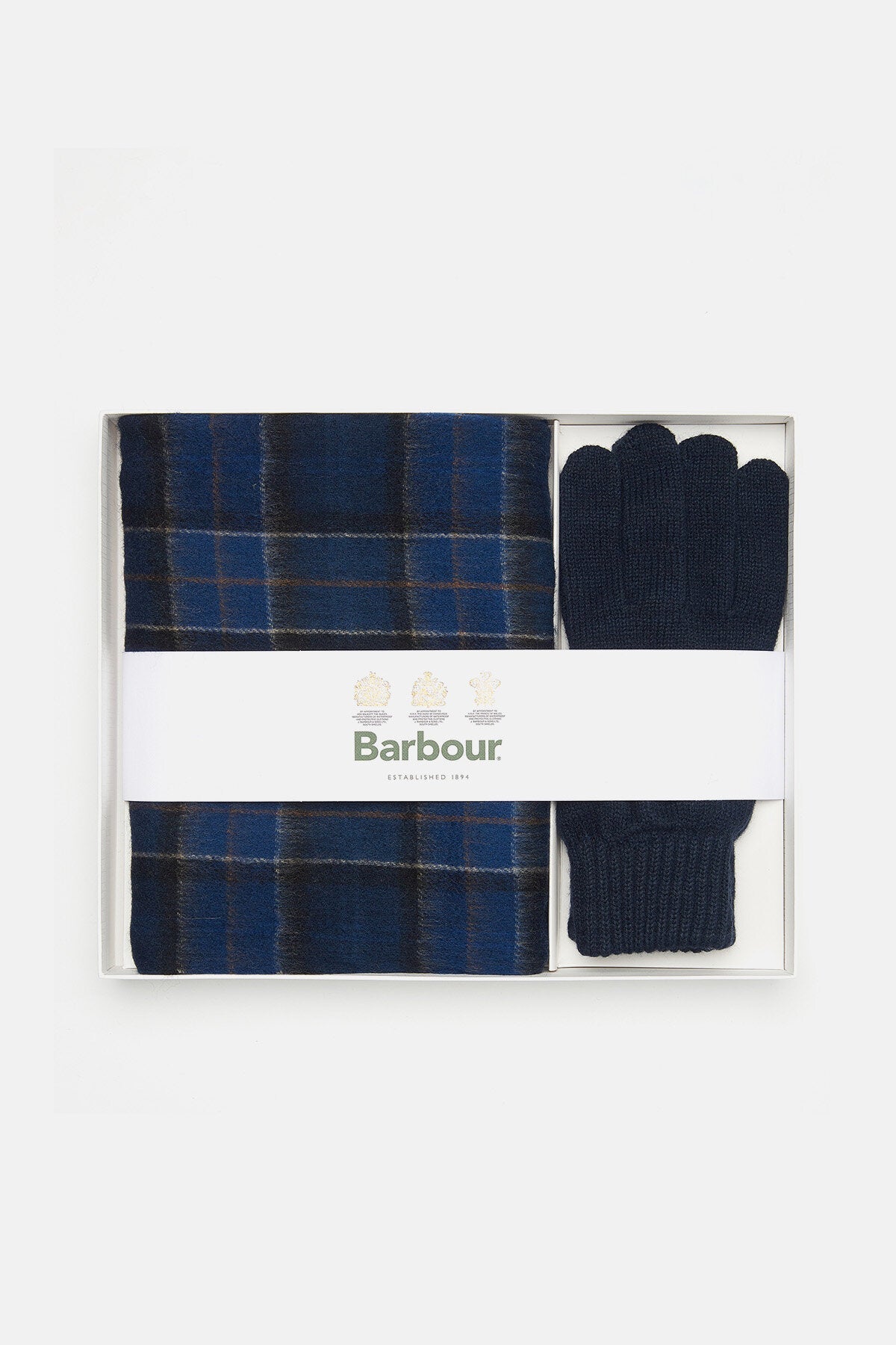 Geschenkset Schal & Handschuhe mit Tartanmuster