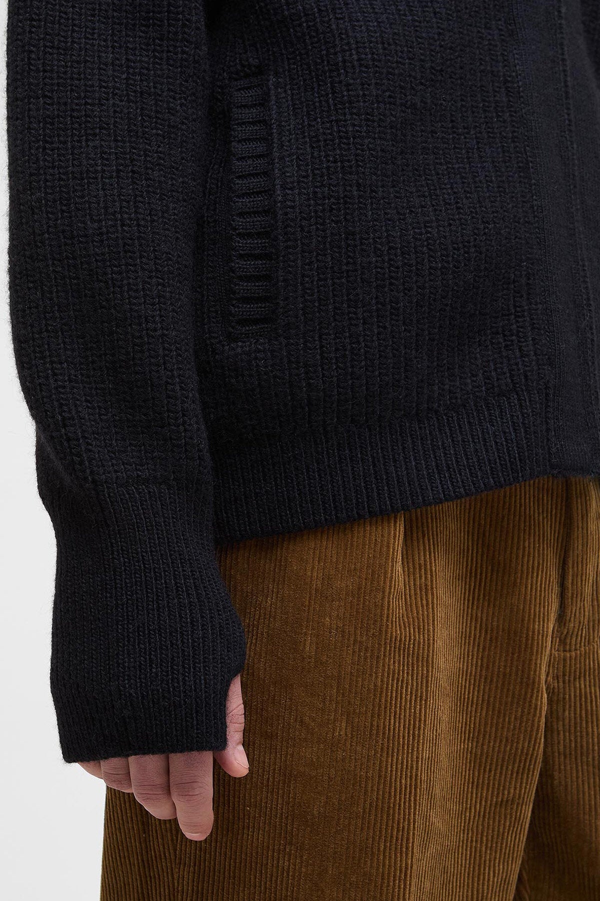 Garthman Strickpullover mit Reißverschluss
