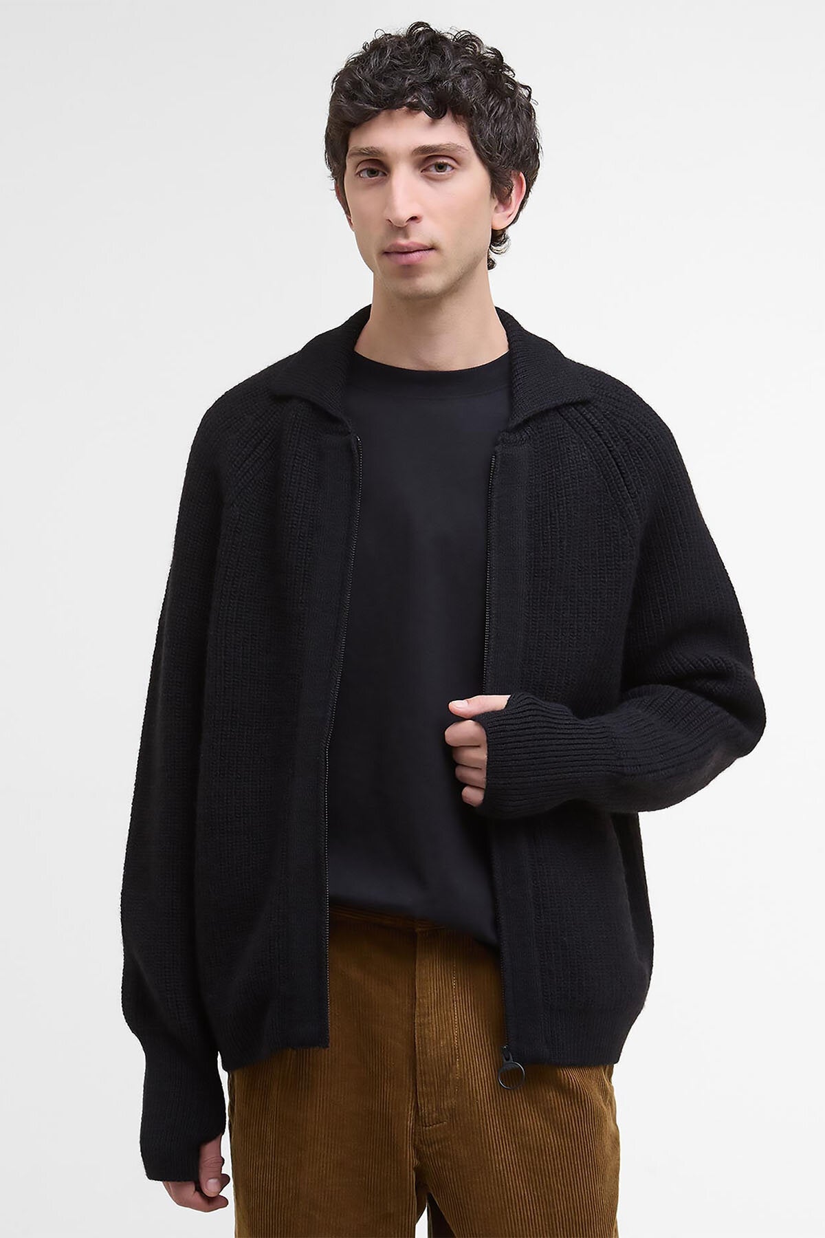Garthman Strickpullover mit Reißverschluss