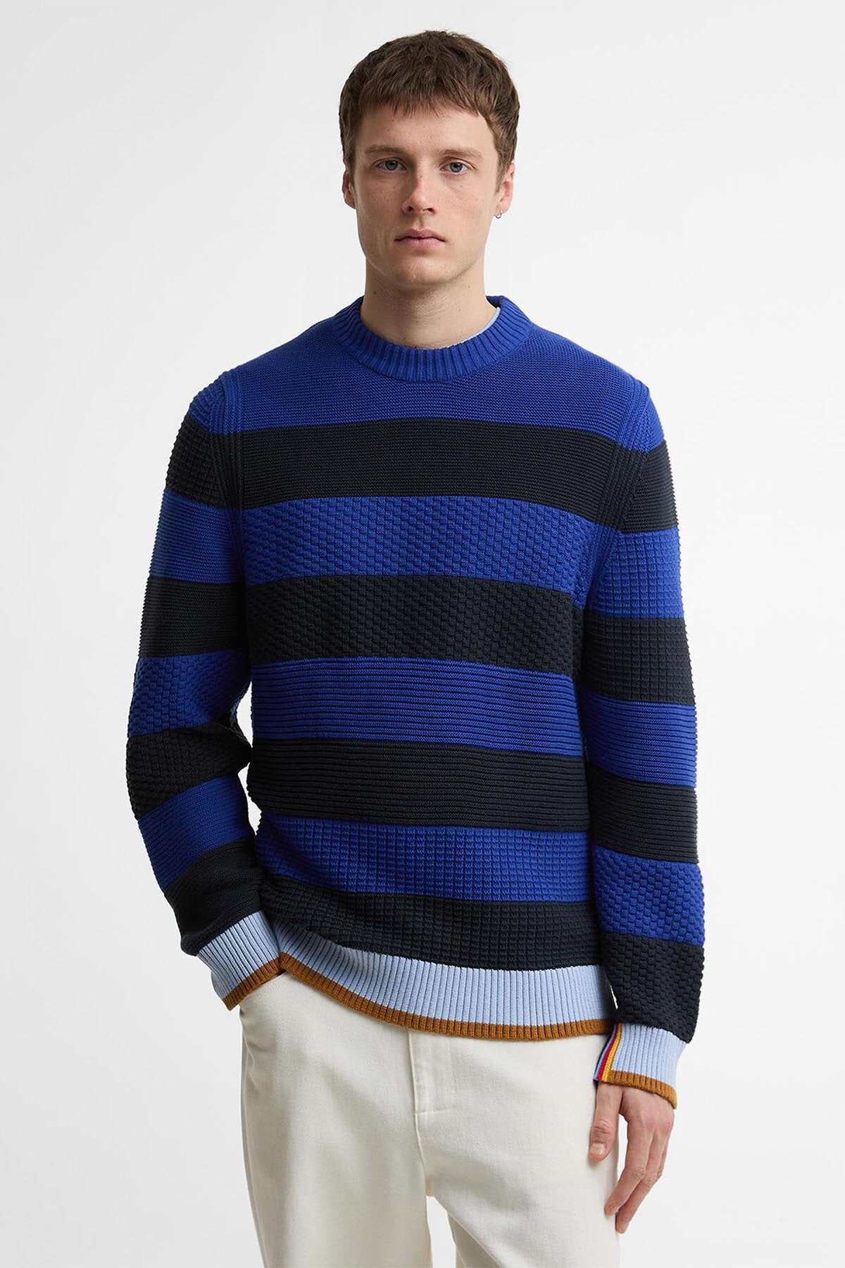Paul Smith liebt gestreiften Rundhals-Pullover Southwold