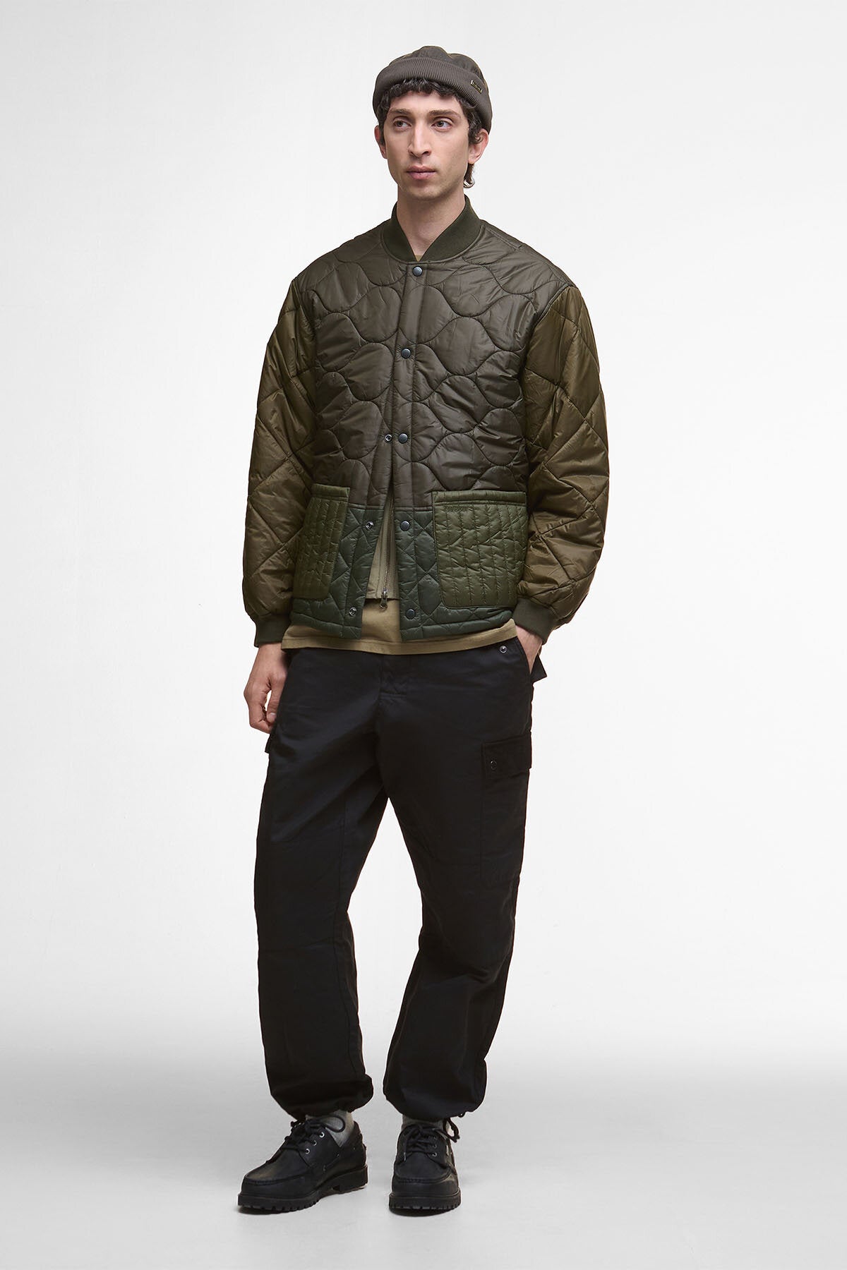 Gesteppte Cording-Jacke