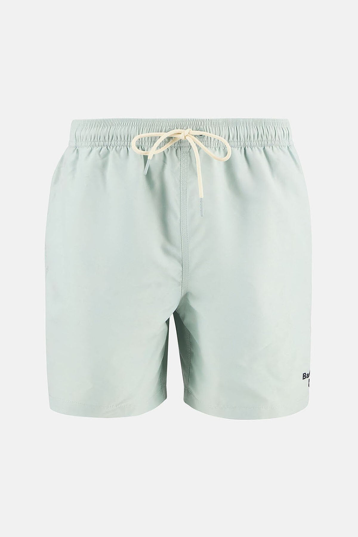 Wasserreaktive Badeshorts mit Blattdruck
