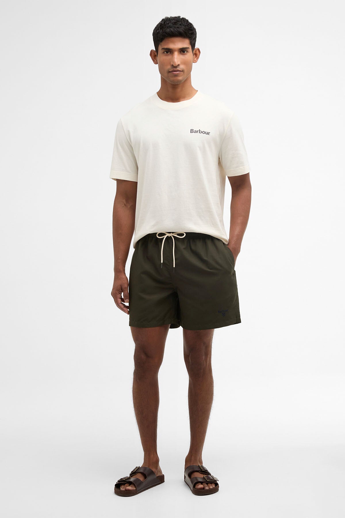 Wasserreaktive Tartan-Badeshorts