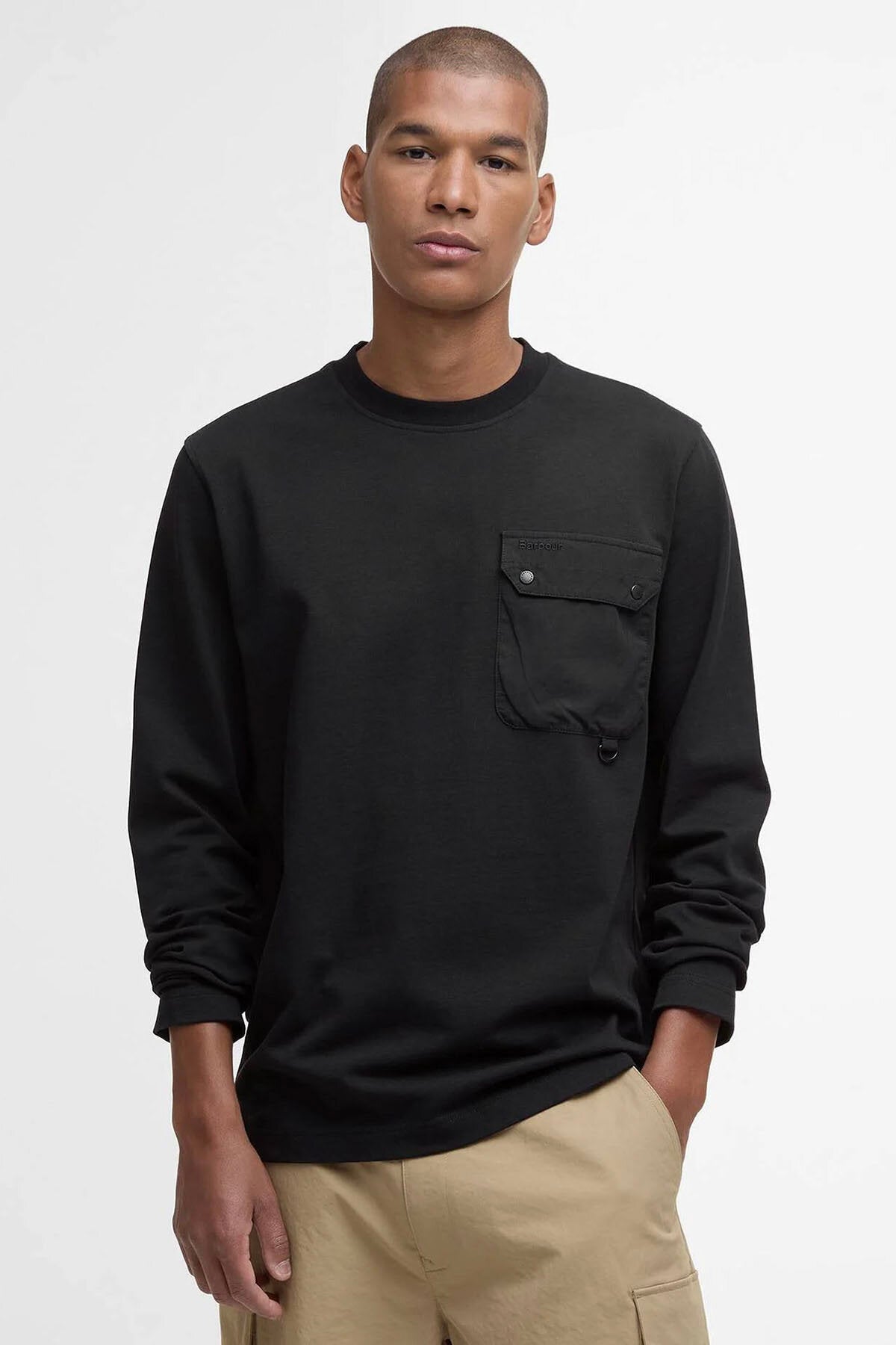 Leazes Langarm-T-Shirt mit legerer Passform