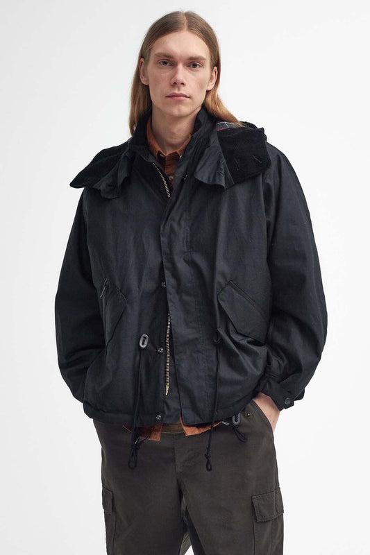 Kurzer gewachster Parka