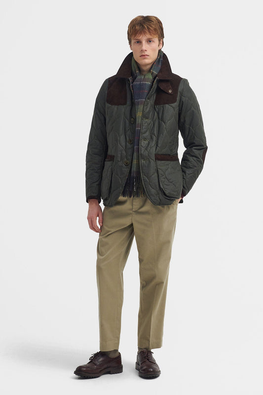 Gesteppte Sport-Wachsjacke