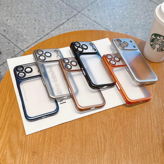 Creative Frosted Electroplating Mobile Phone Case (iPhone Series)