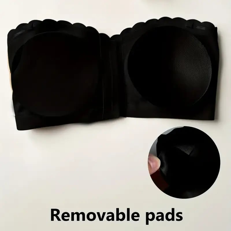 🔥Kaufe 1, erhalte 2 gratis❤️Nahtloser trägerloser Bandeau-BH mit Frontverschluss